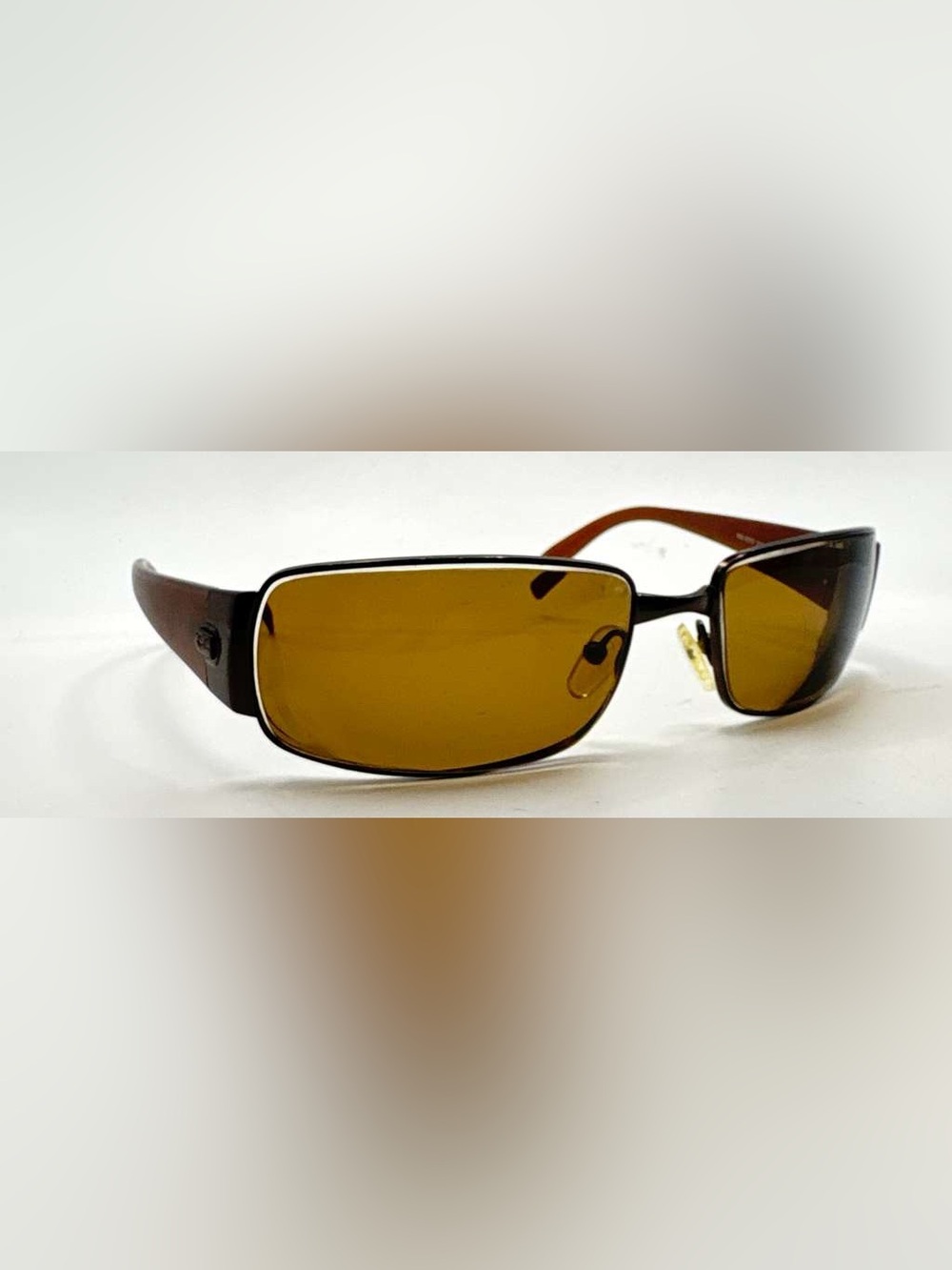 Vintage Ray Ban RB3237 014 Brown Oval Metal Sunglasses Frames Only